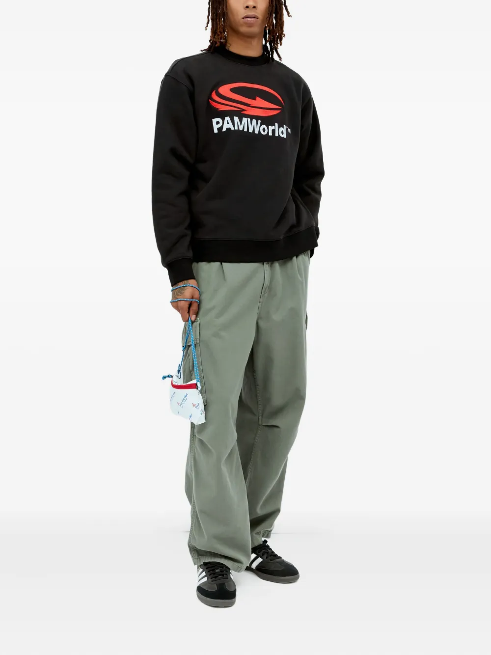 Perks And Mini Logo-print Fleece Sweatshirt In Black