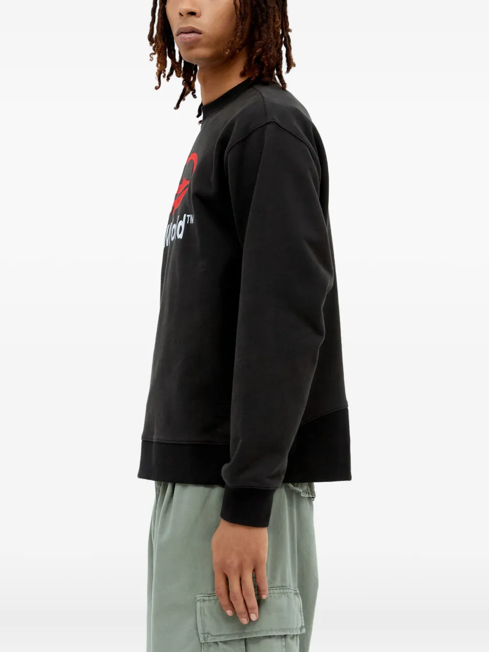 Perks And Mini Logo-print Fleece Sweatshirt In Black