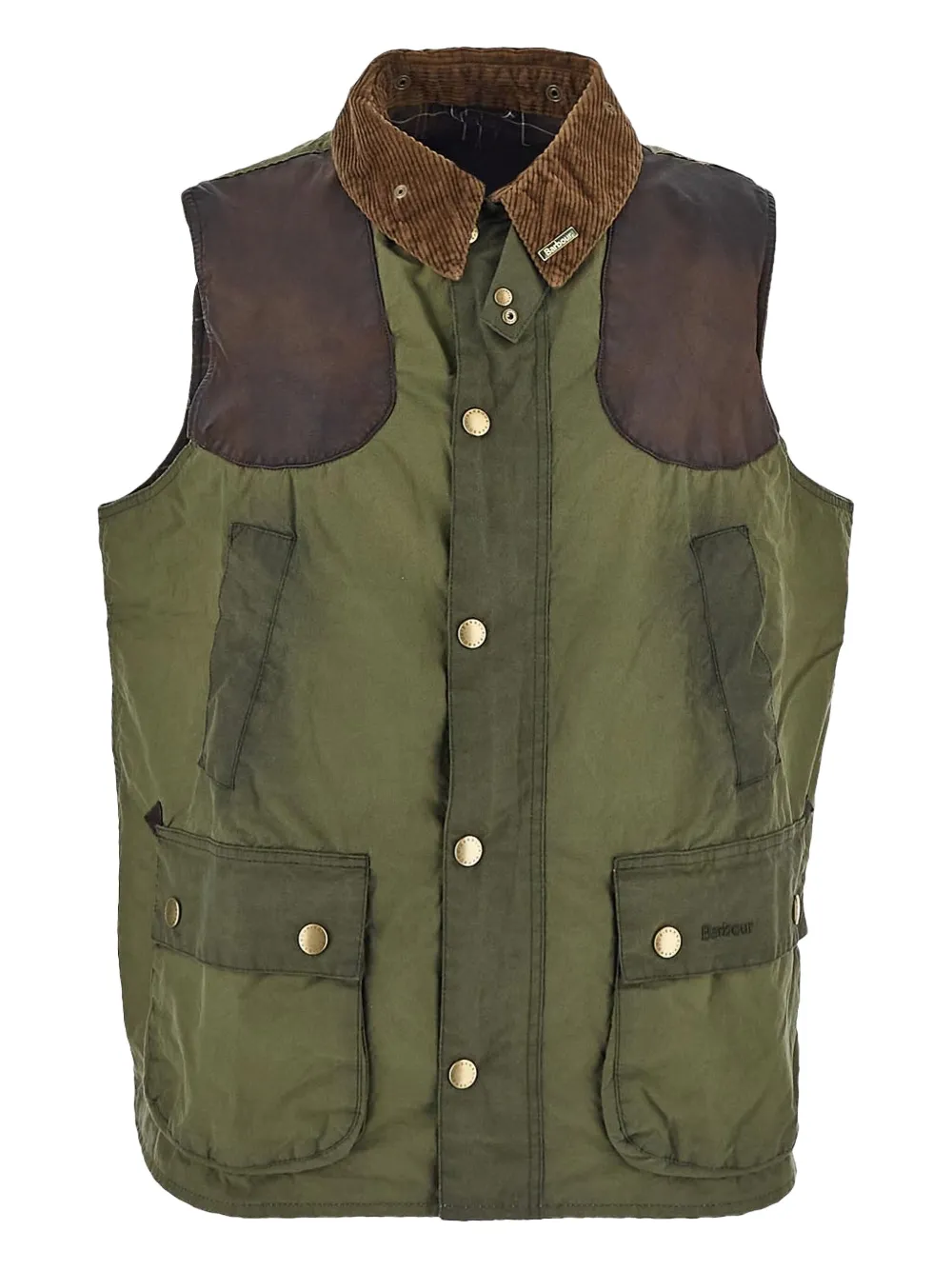 Barbour コットン ベスト - グリーン Barbour コットン ベスト - グリーン