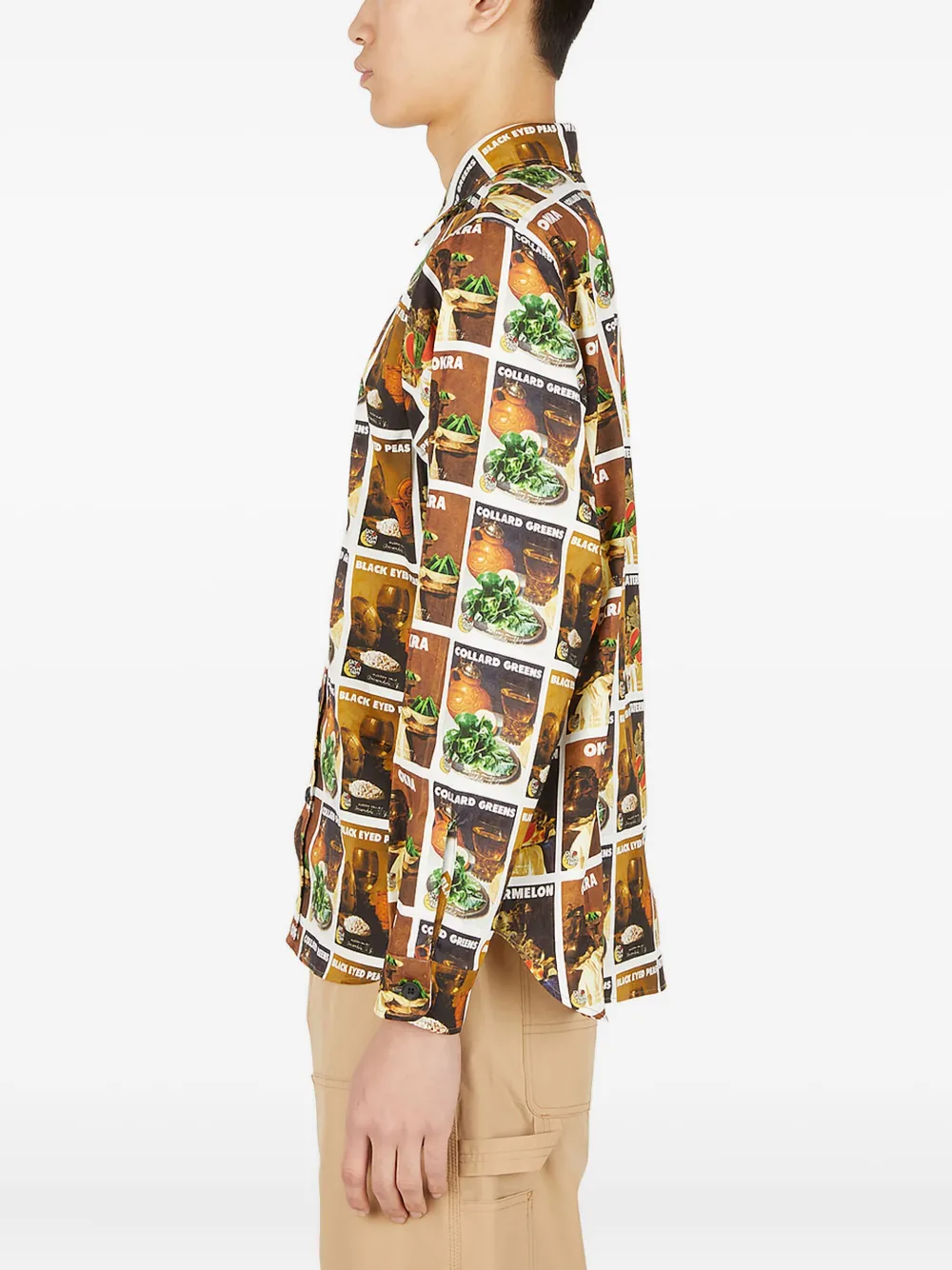 Sky High Farm katoenen shirt Bruin