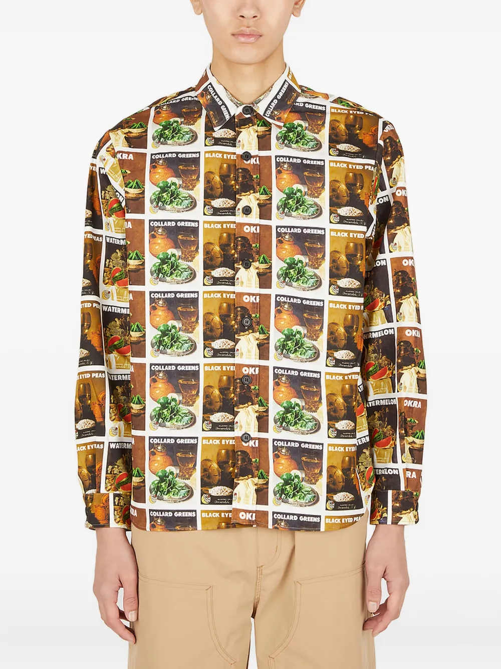 Sky High Farm katoenen shirt Bruin
