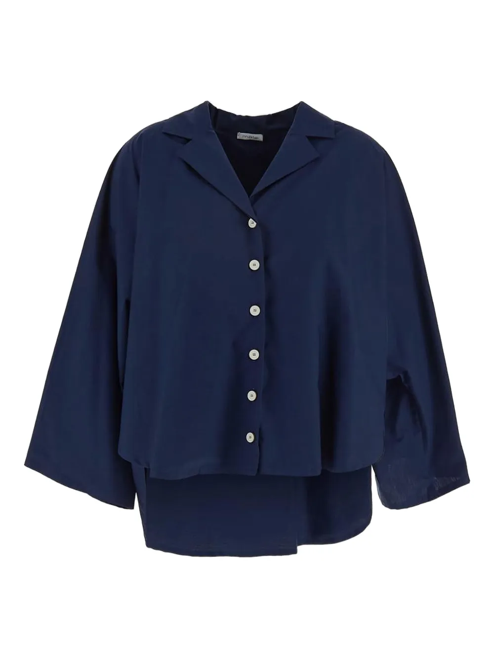 Malo Katoenen blouse Blauw