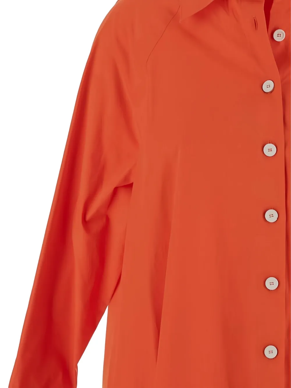 Malo Katoenen midi-jurk Oranje