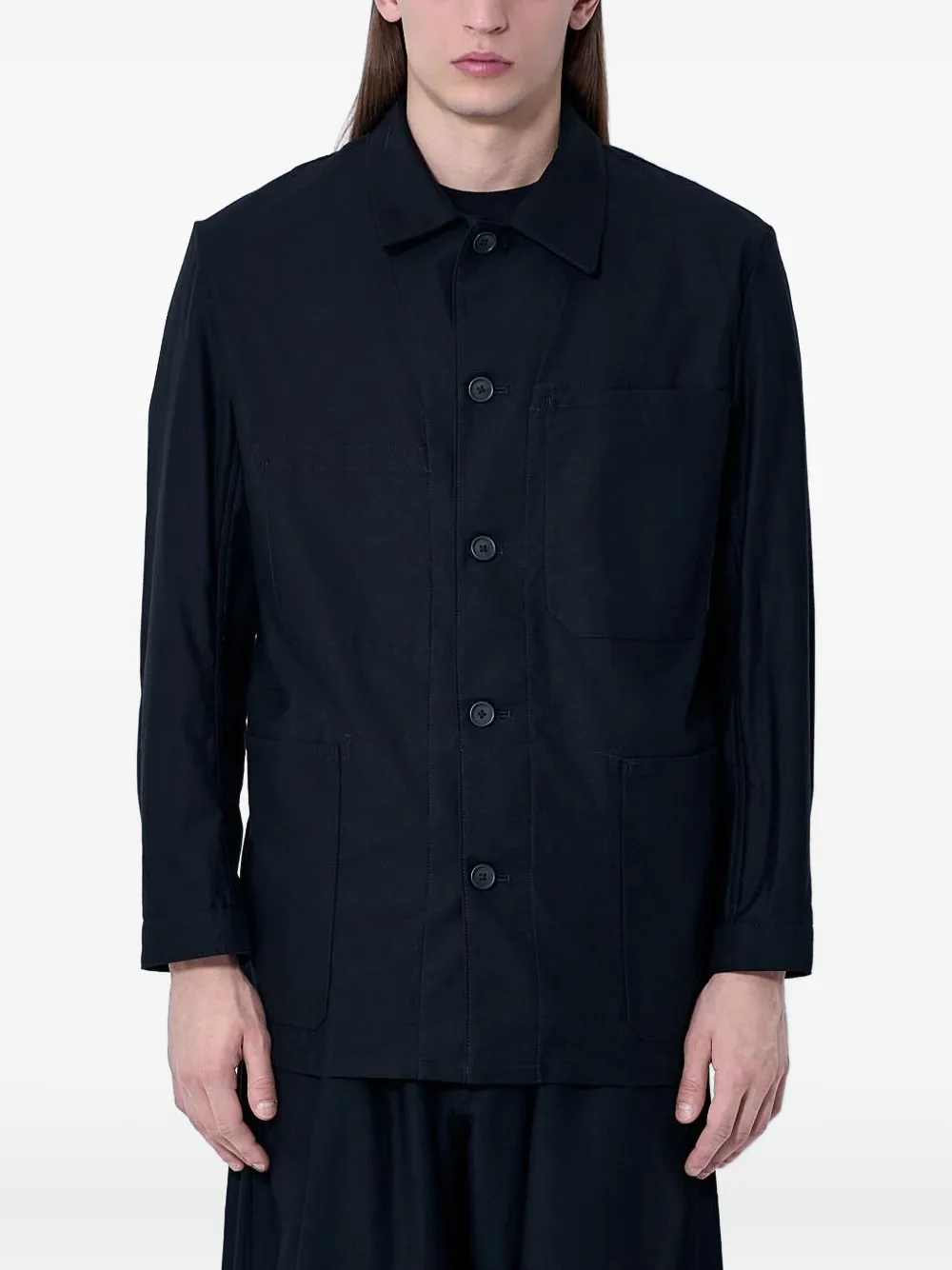 YOHJI YAMAMOTO BUTTON-DOWN SHIRT JACKET