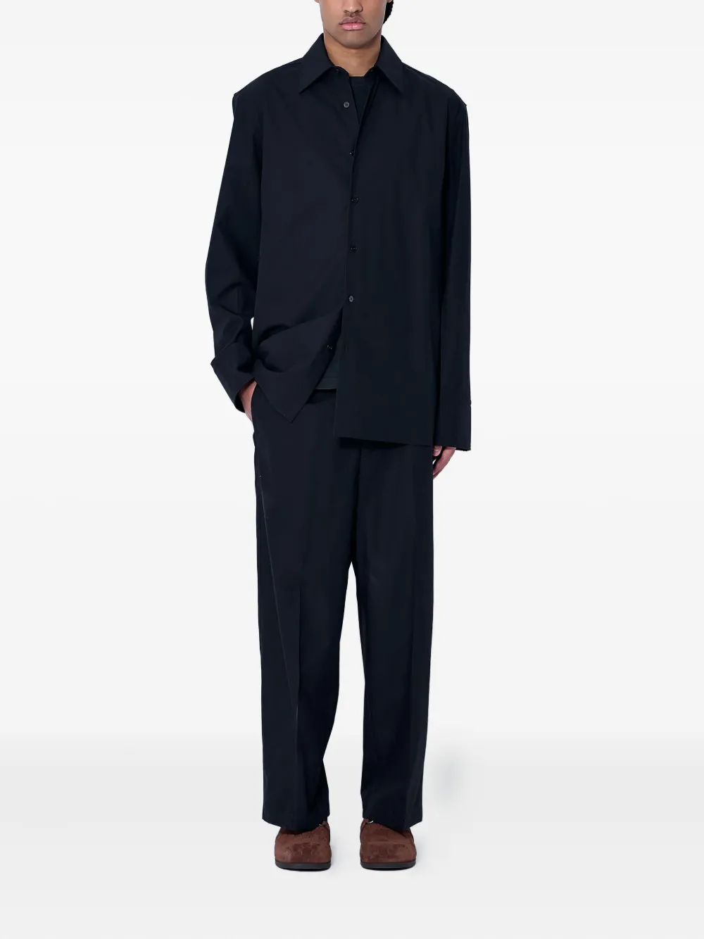 Gucci poplin shirt - Zwart