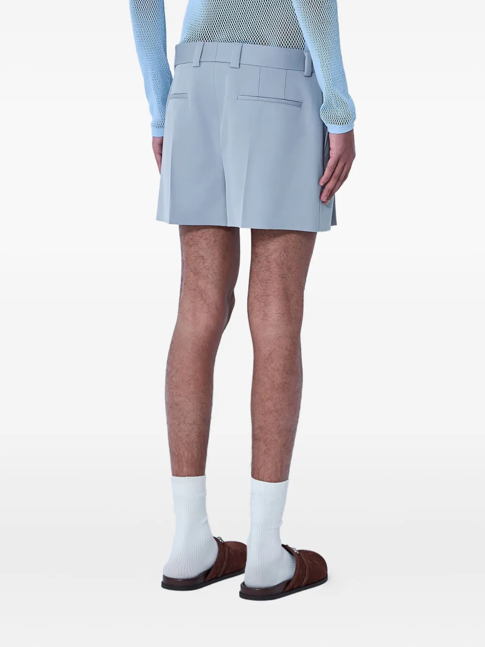 Gucci Tailored Mid-rise Shorts In Gray