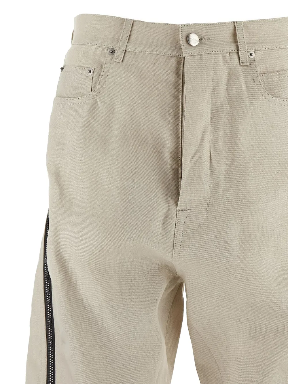 Rick Owens Straight broek Beige