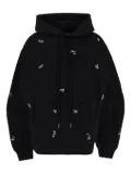 DES PHEMMES crystal-embellished hoodie - Black