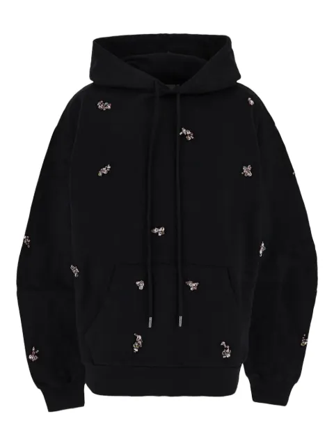 DES PHEMMES crystal-embellished hoodie