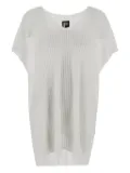 Fisico open-knit dress - White