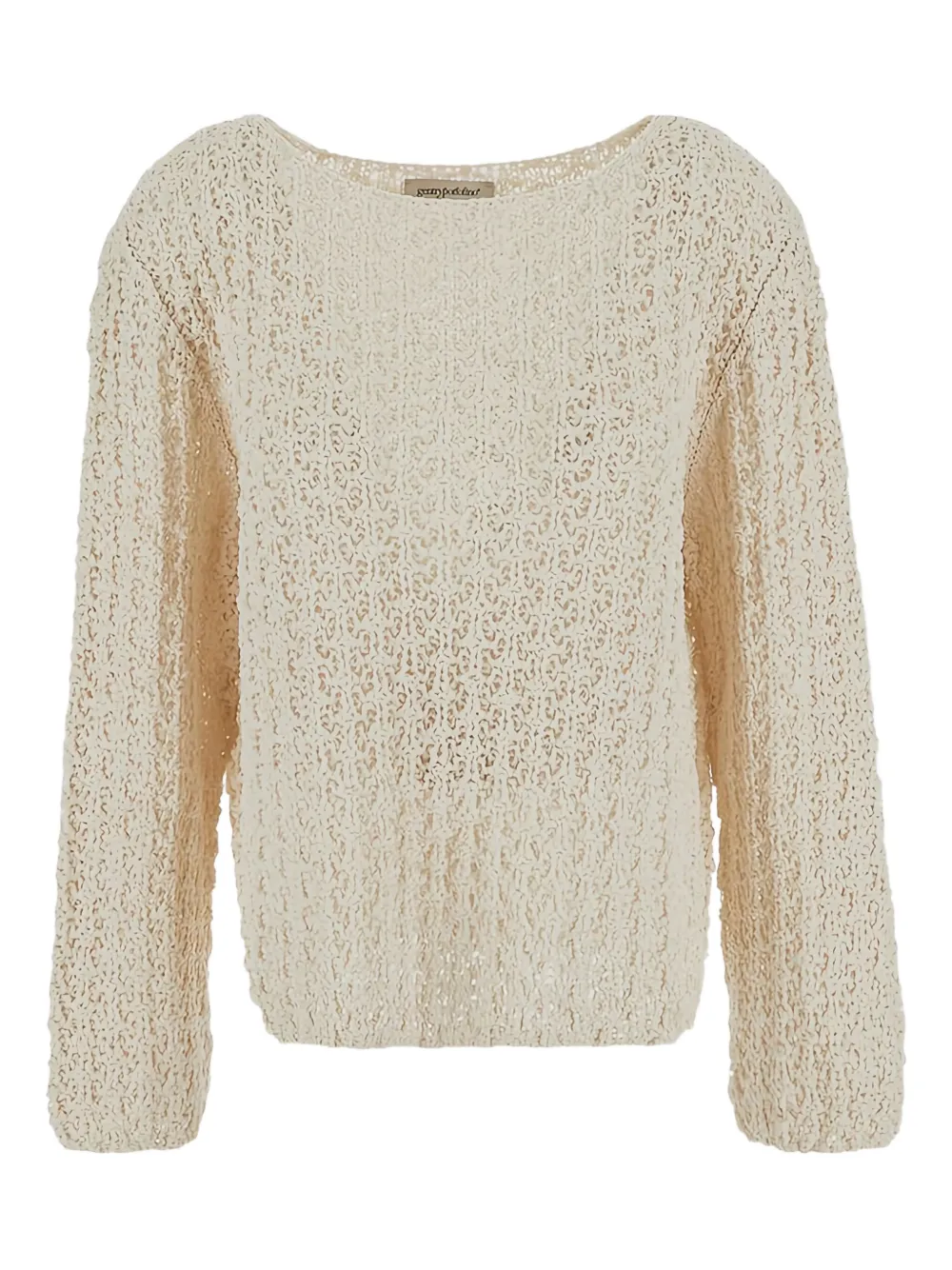 Gentry Portofino Herringbone-knit jumper