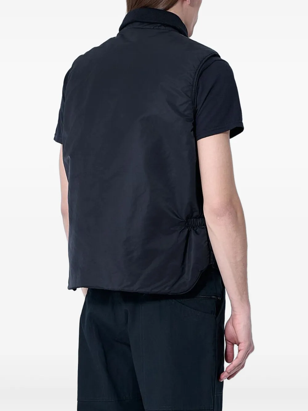 Engineered Garments High-neck Gilet In Black