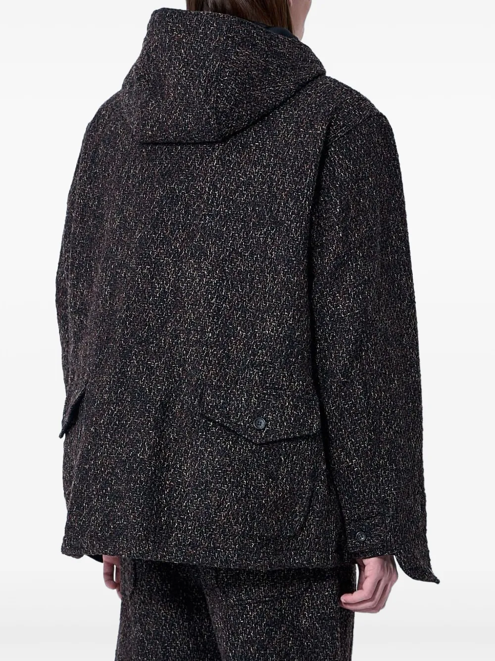 Engineered Garments Mélange-effect Jacket In Brown
