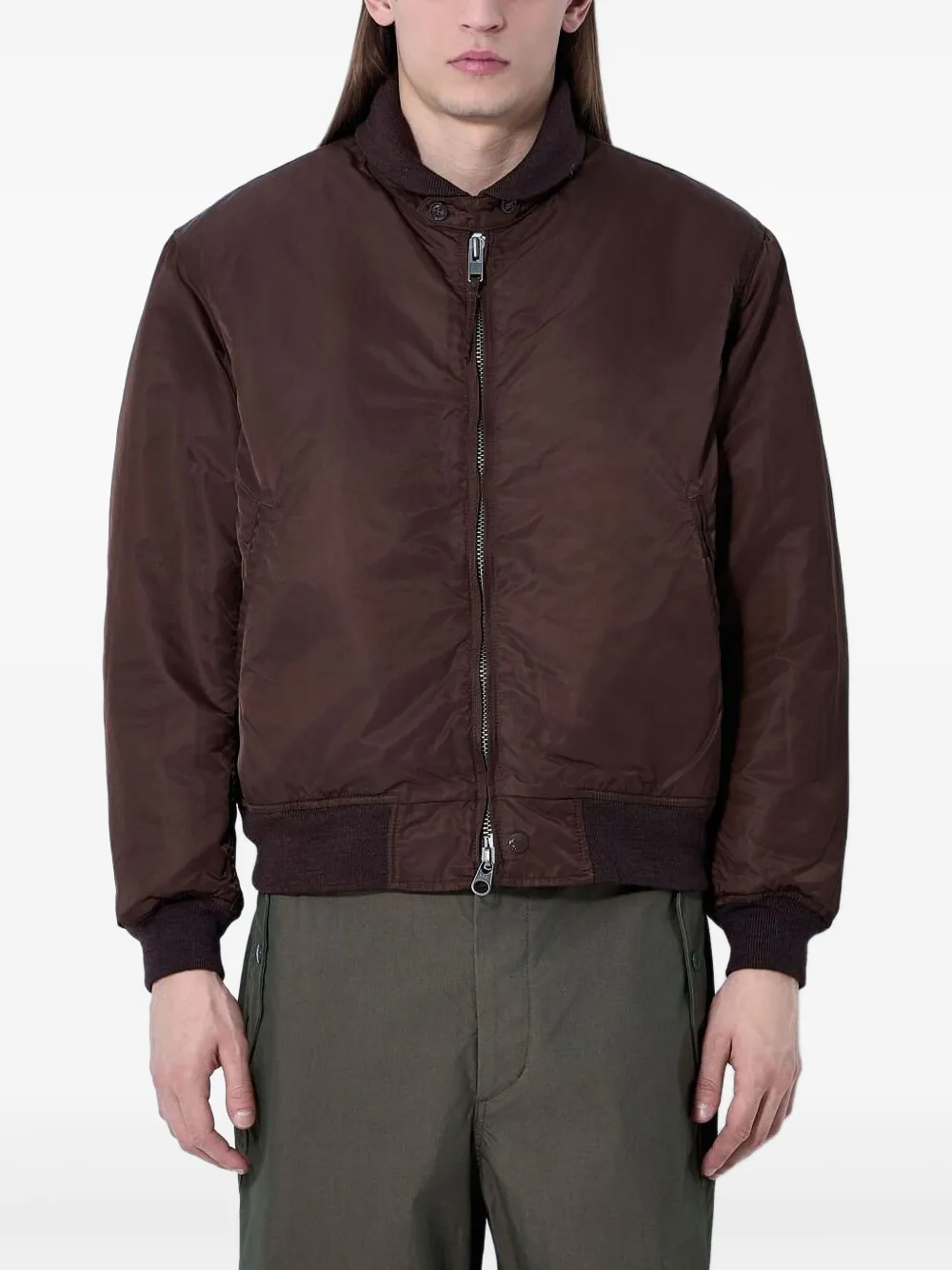 Engineered Garments Bomberjack met rits Bruin