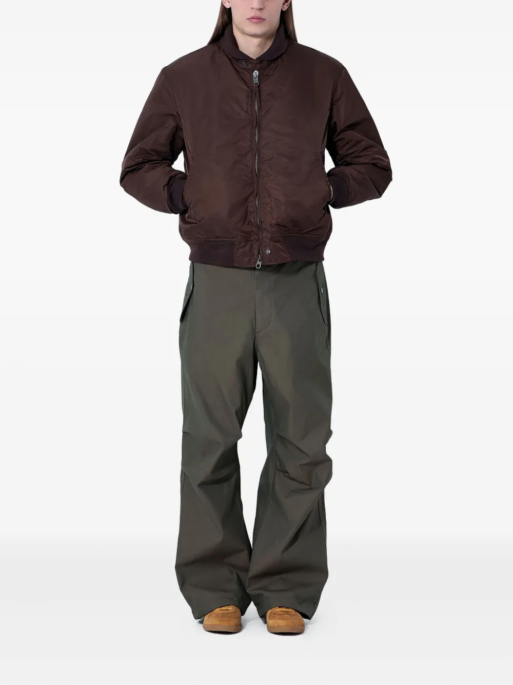 Engineered Garments Bomberjack met rits Bruin