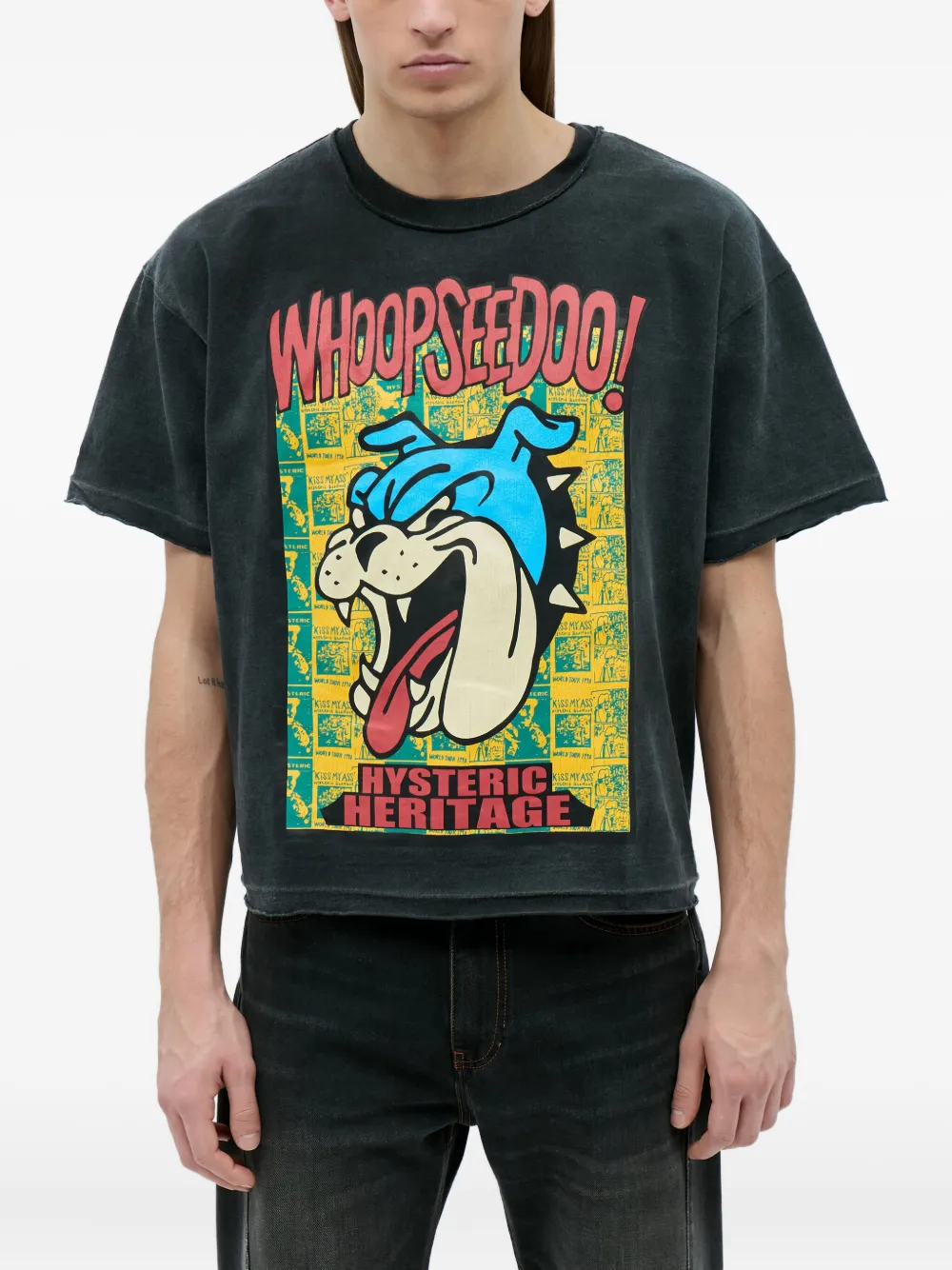 Hysteric Glamour Bulldog T-shirt | Black | Image 1