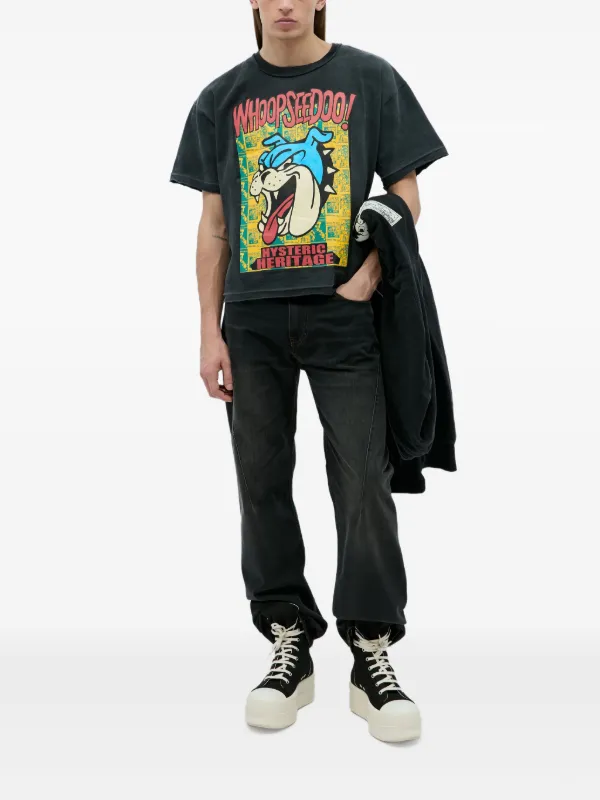 Hysteric Glamour Bulldog T-shirt | Black | FARFETCH