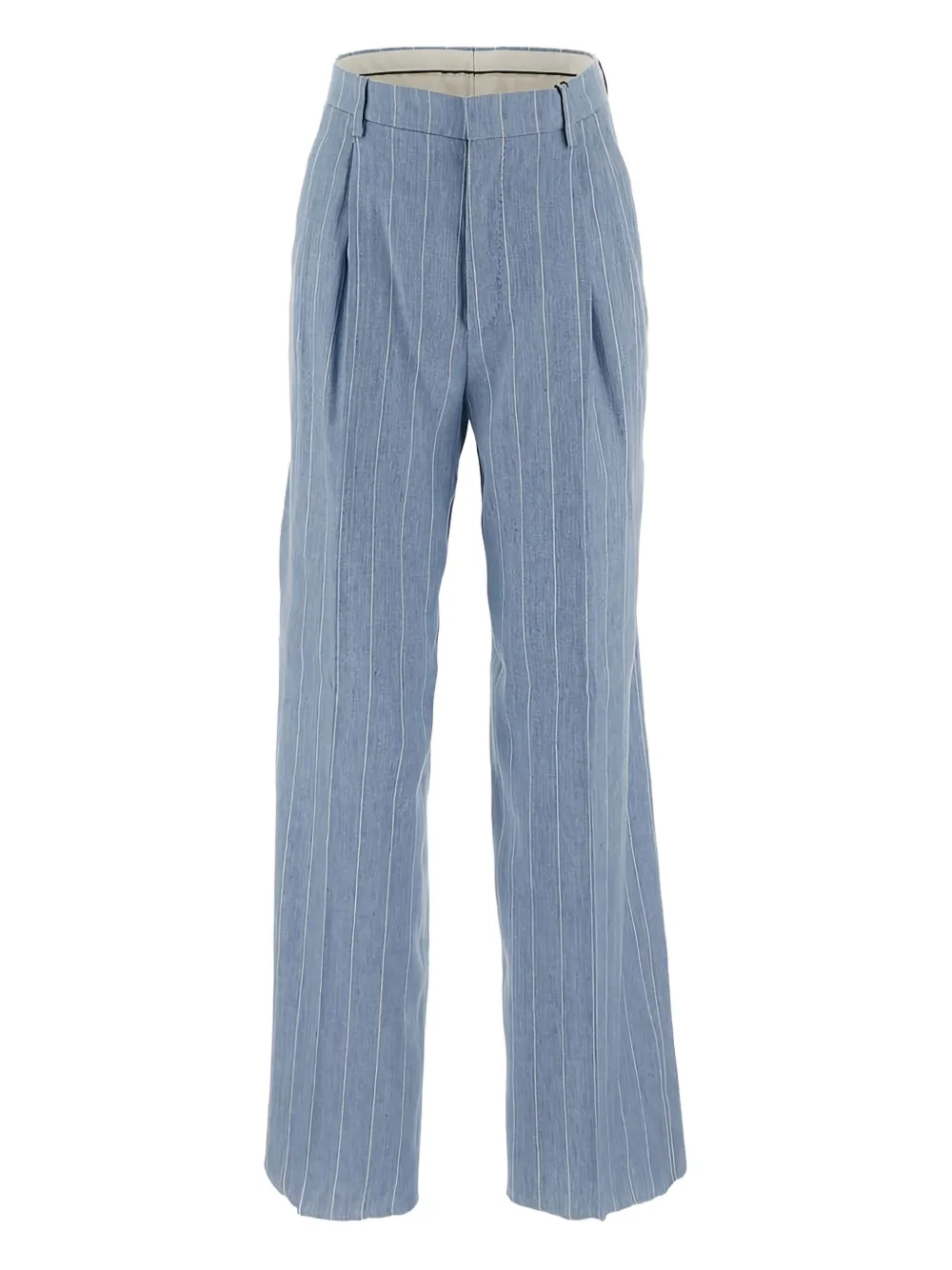 Tagliatore Gestreepte straight broek Blauw