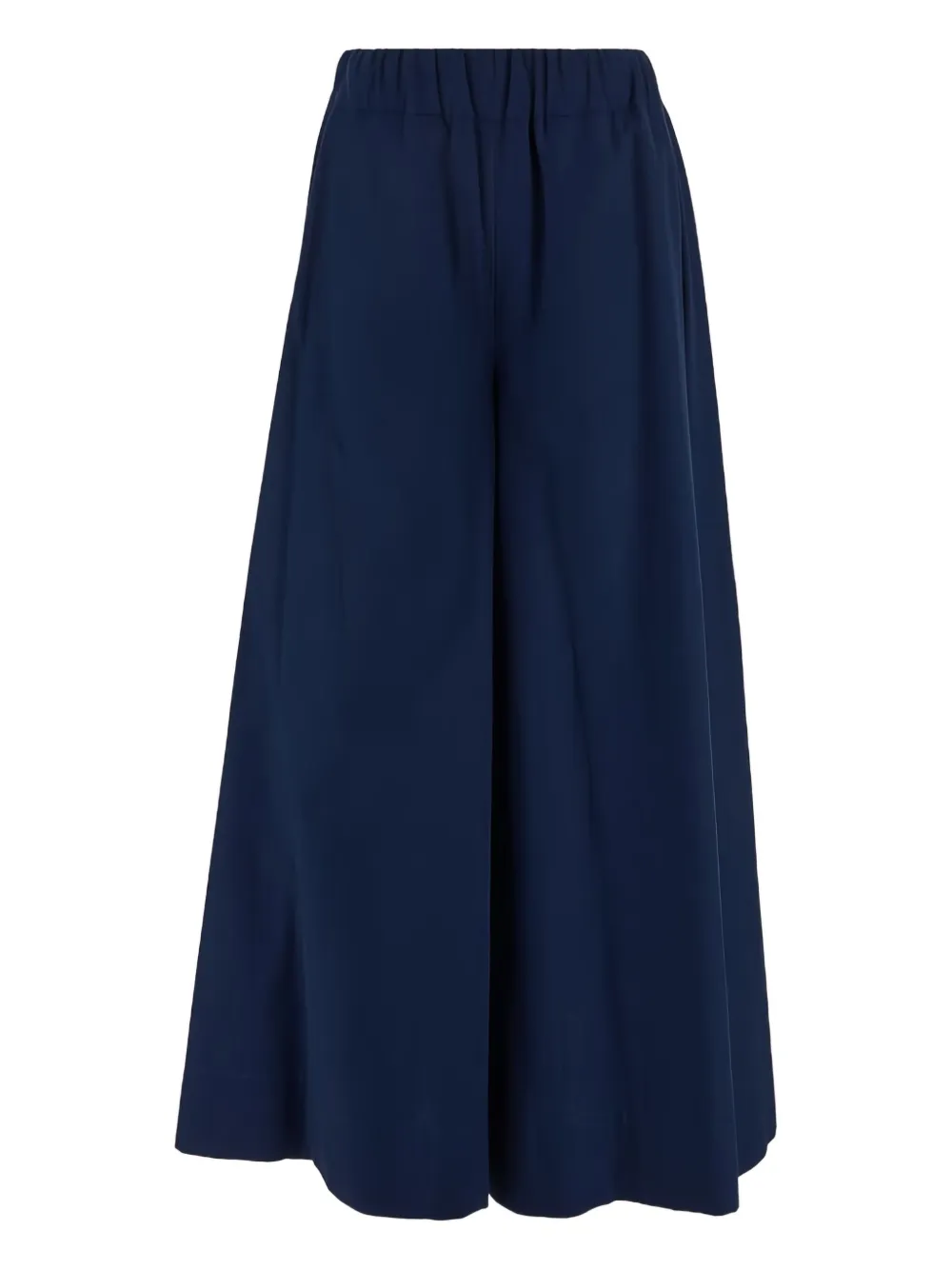 Malo Broek met wijde pijpen Blauw