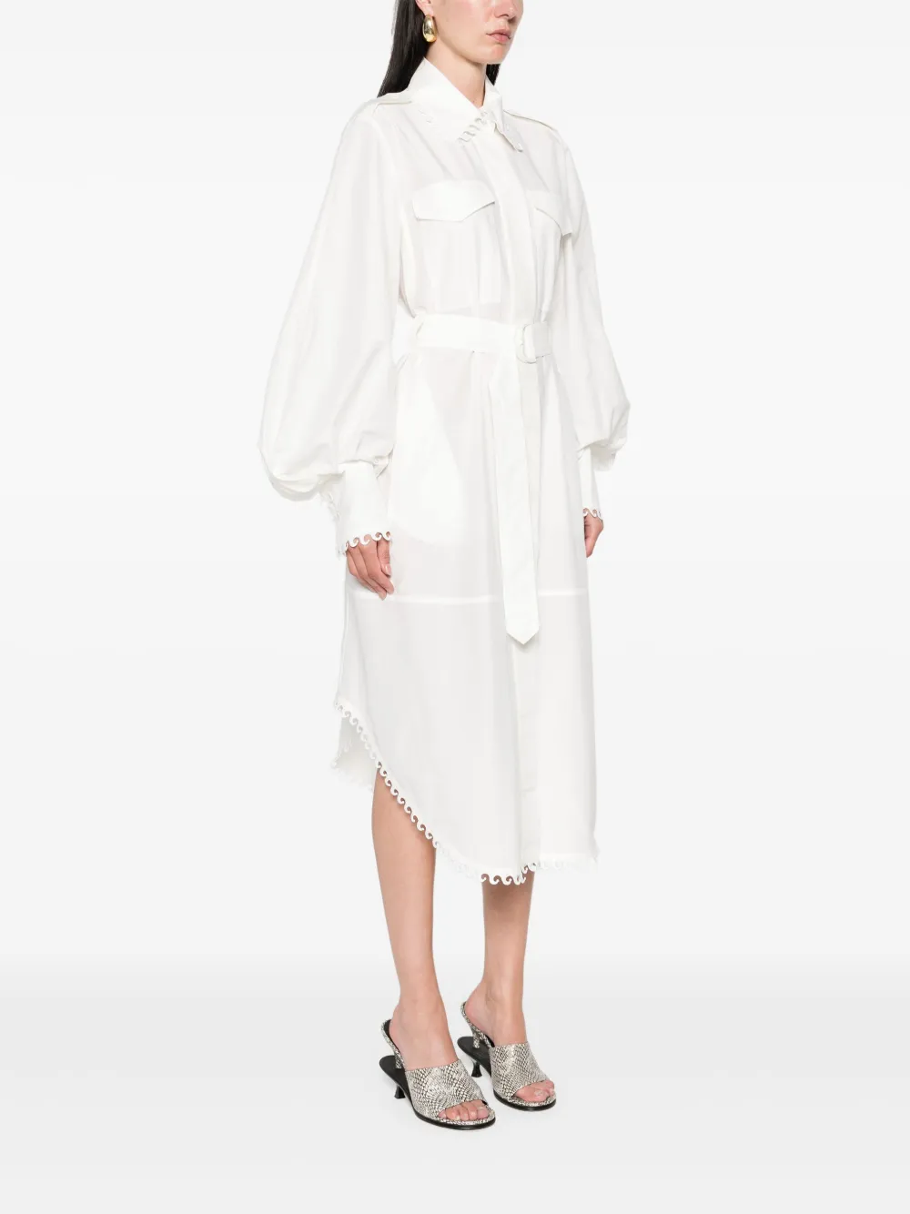 ZIMMERMANN Illuminate midi-jurk Wit