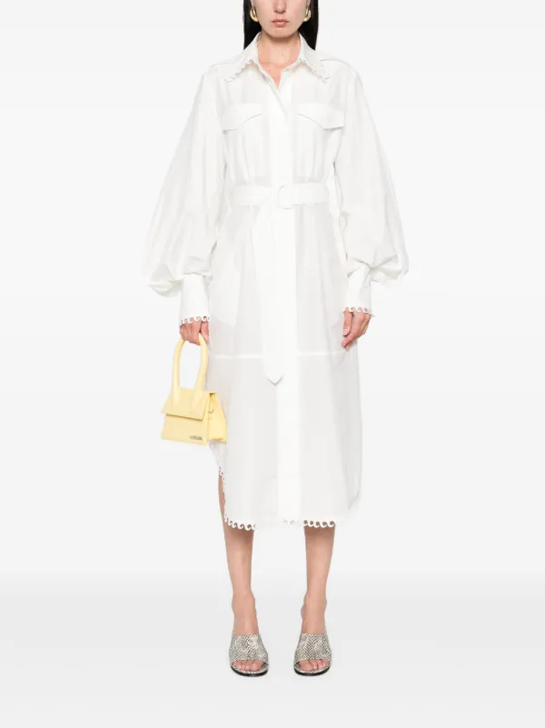 zimmermann illuminate midi dress Zimmermann - Illuminate Midi Dress In Ivory Tropical