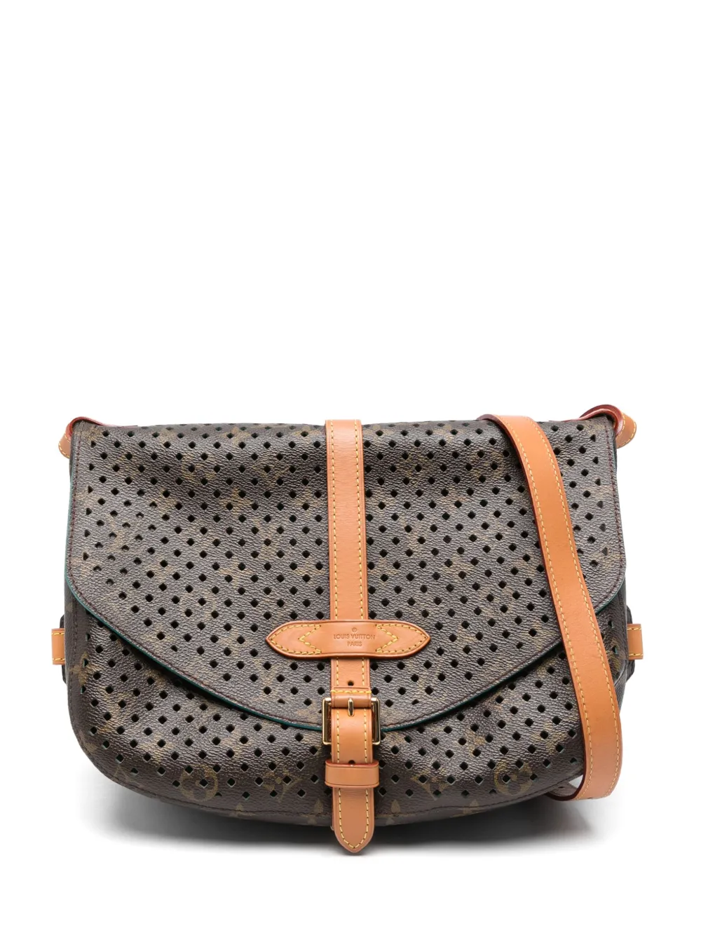 Louis Vuitton Pre-Owned 2011 perforated monogram messenger bag | Brown | Image 1