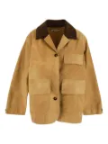Stella McCartney logo-patch jacket - Brown