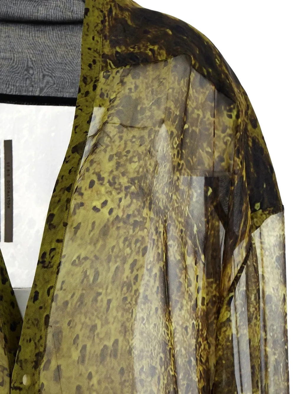 Rick Owens Doorzichtig overhemd Zwart