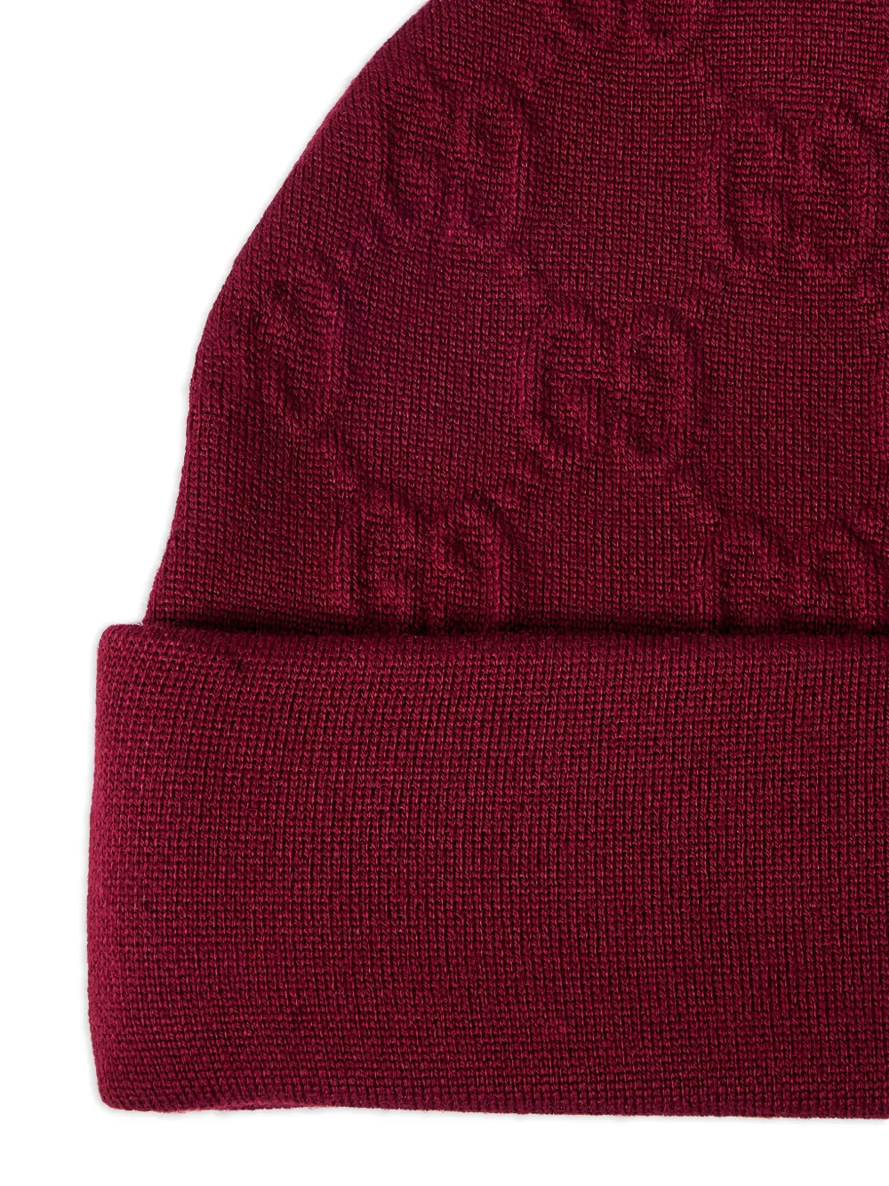 Gucci Gg-pattern Beanie Hat In Red