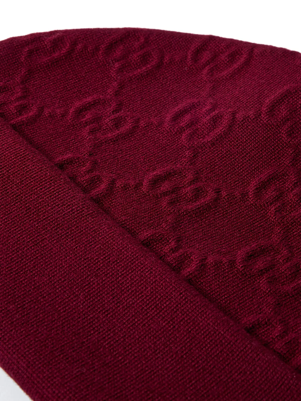 Gucci Gg-pattern Beanie Hat In Red