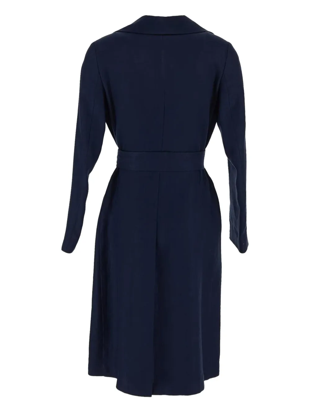 Tagliatore Linnen trenchcoat Blauw