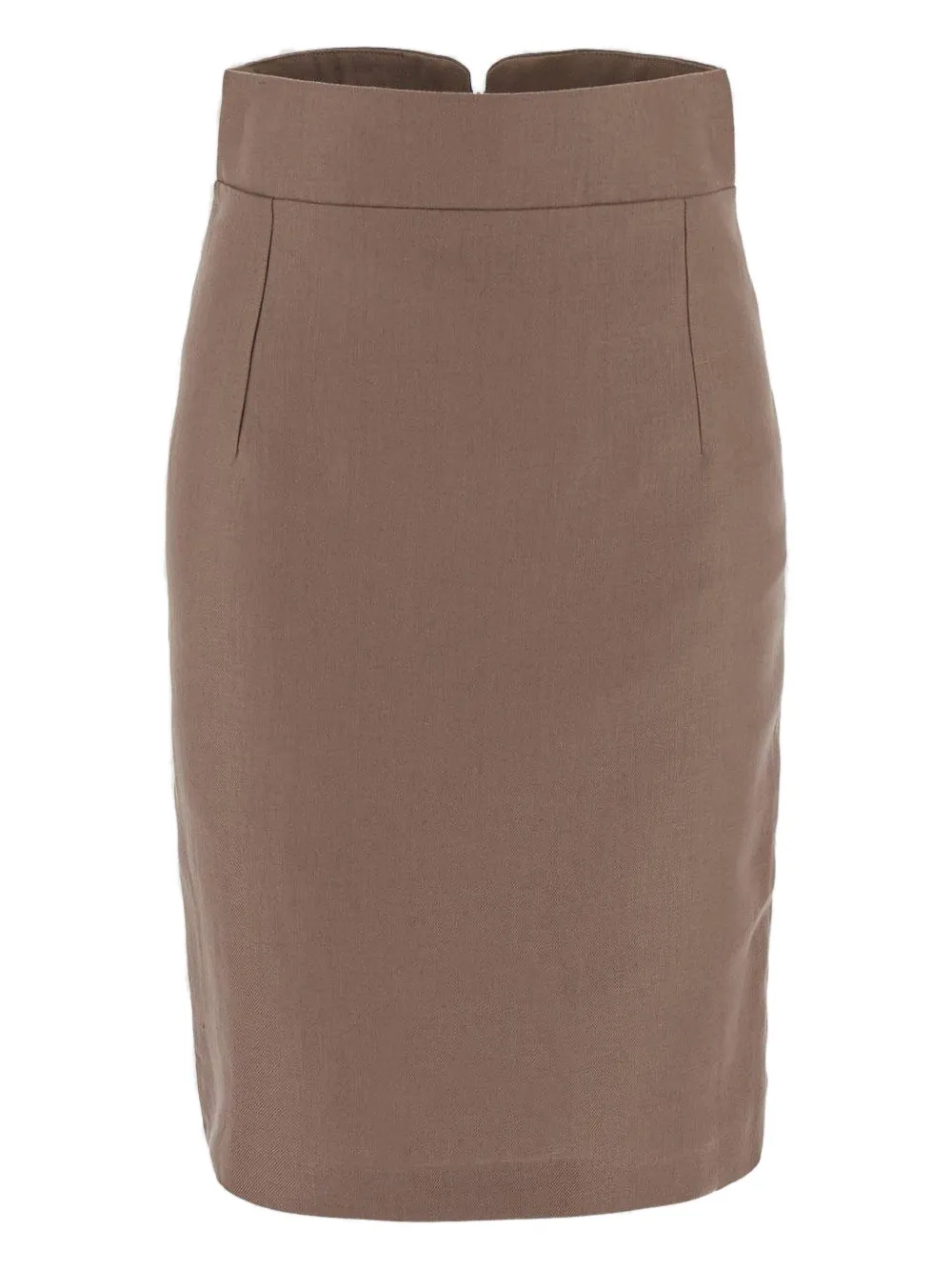 Tagliatore Linnen midi-rok Bruin