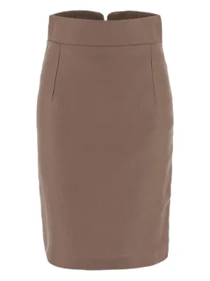 スカート TAGLIATORE Woman Skirt Ivory NELL970154 A1123 Bianca Skirt | ÉTERNE | elysewalker