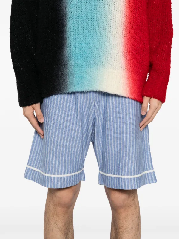 Charles Jeffrey LOVERBOY ハーフパンツ ストライプ Charles Jeffrey Loverboy ストライプ ショートパンツ | ブルー