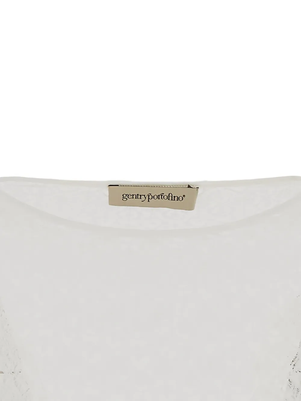 Gentry Portofino Semi-doorzichtige trui Beige