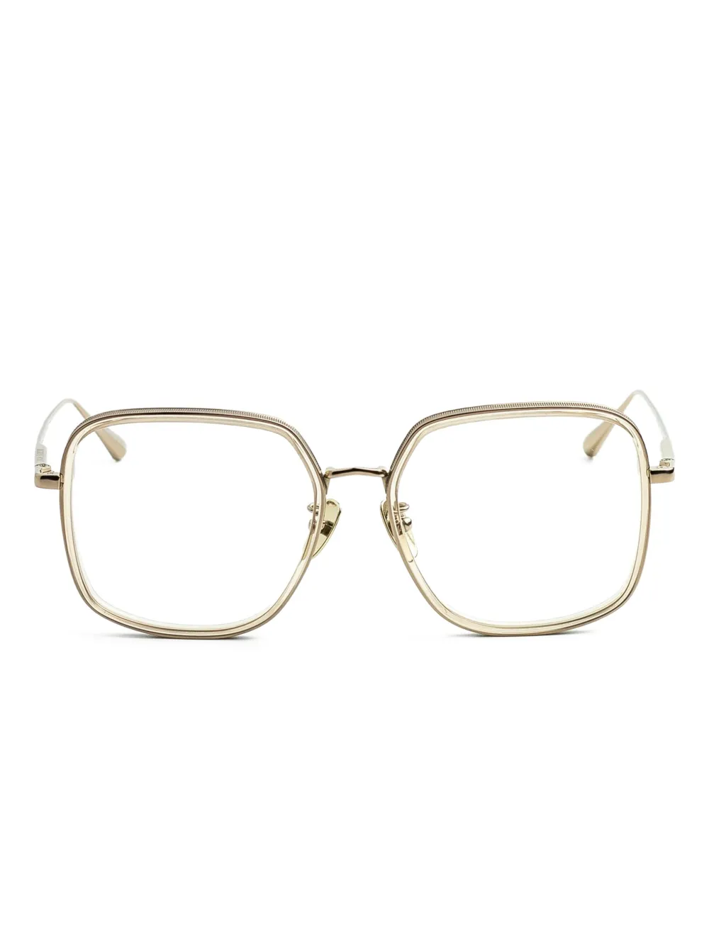 Linda Farrow lunettes de vue à monture carrée | or | Image 1