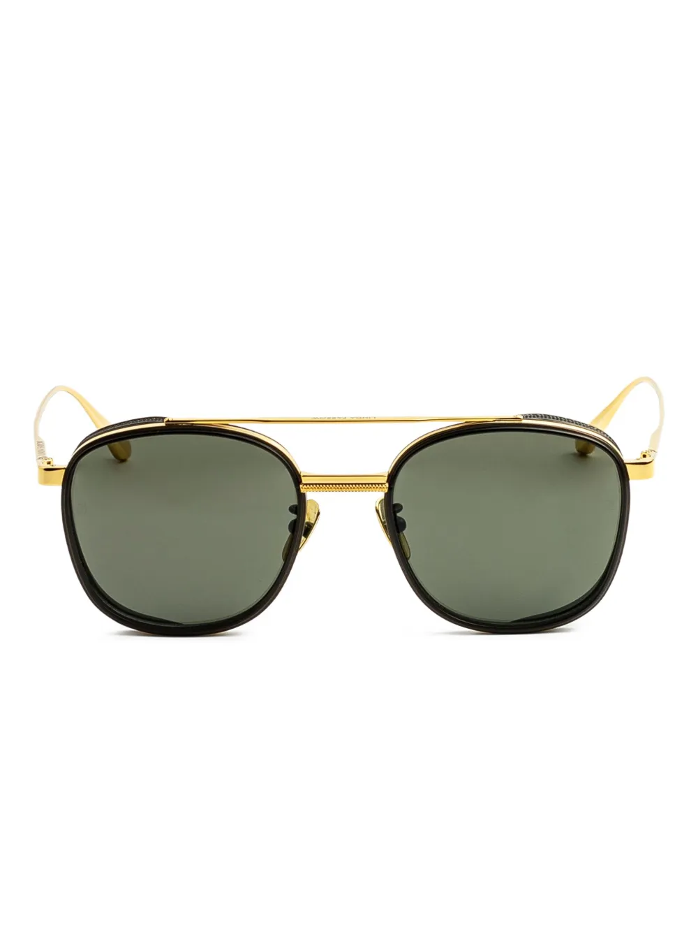 Linda Farrow square-frame sunglasses | Gold | Image 1