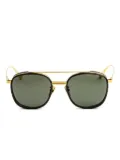 Linda Farrow square-frame sunglasses - Gold