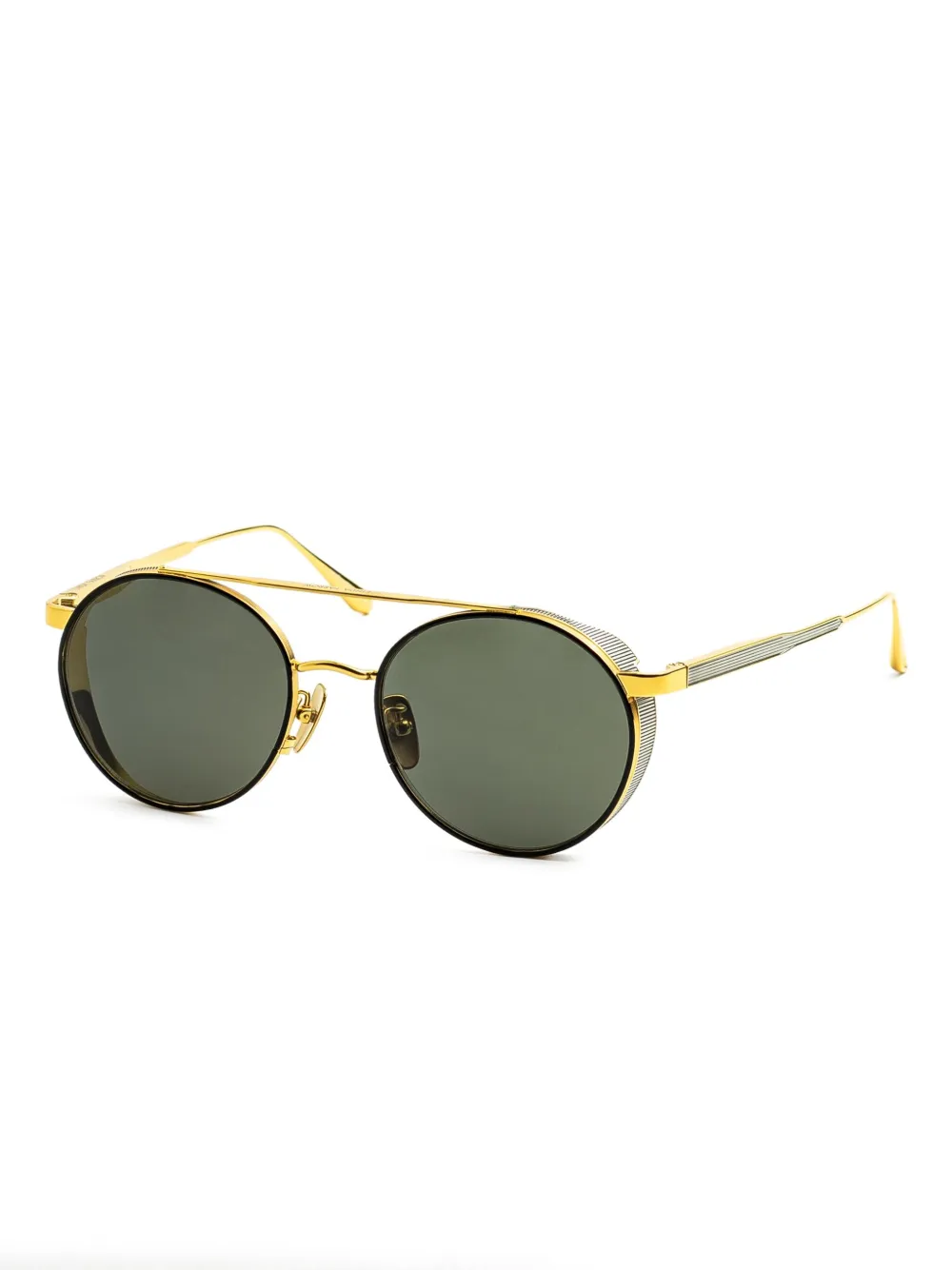 Linda Farrow round-frame sunglas - Goud