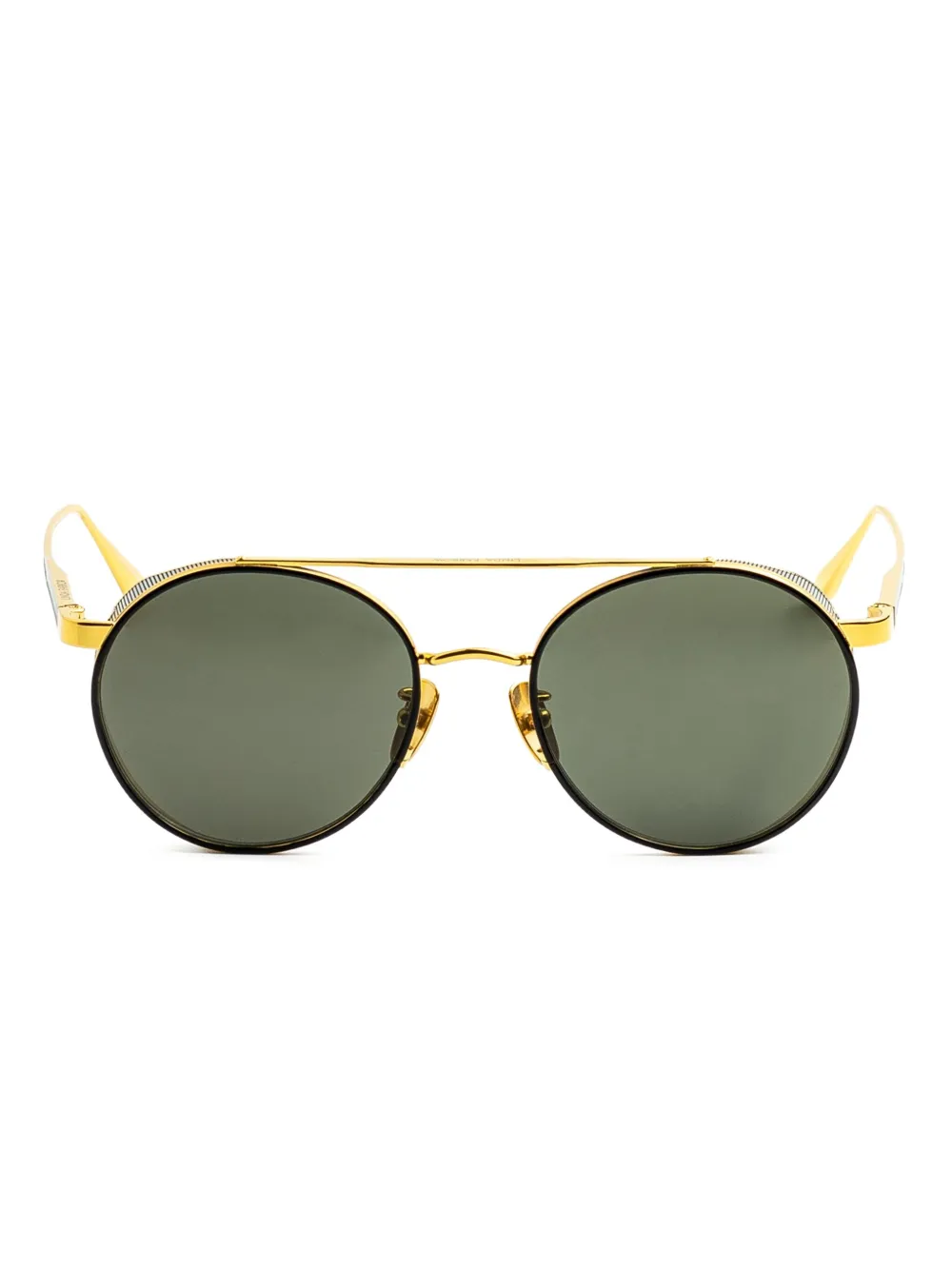 Linda Farrow round-frame sunglasses | Gold | Image 1