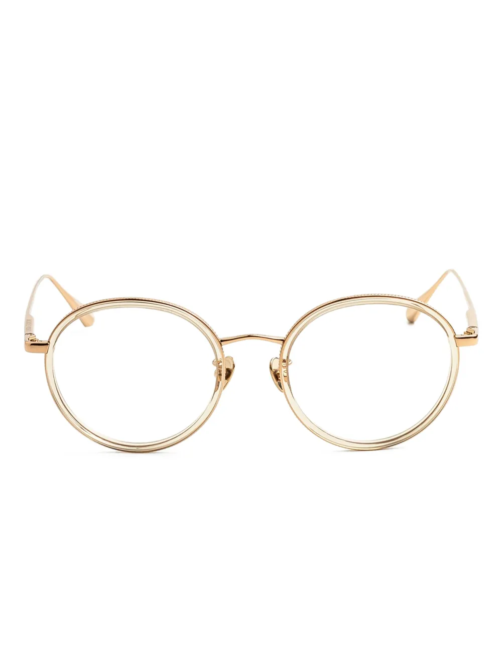 Linda Farrow round-frame glasses | Gold | Image 1