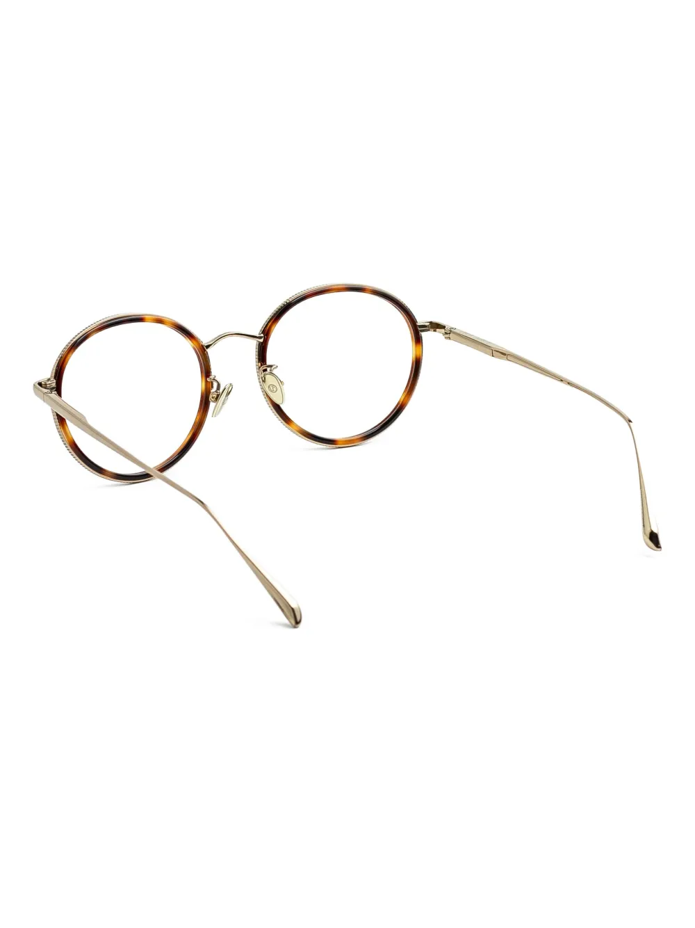 Linda Farrow Bril met rond montuur Bruin