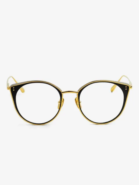 Linda Farrow round-frame glasses 