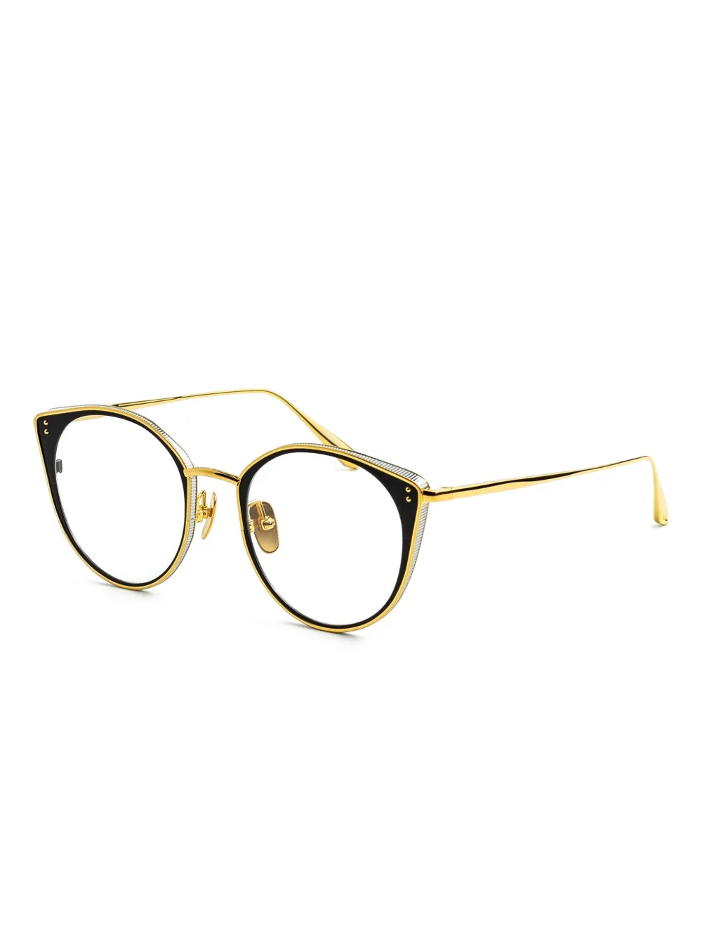 Linda Farrow round-frame glasses | Men | Image 2