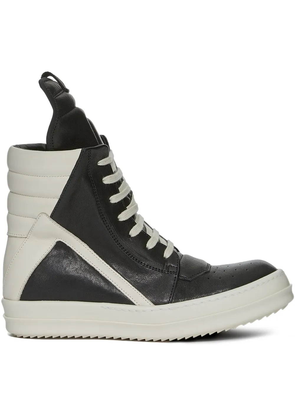 Rick Owens leather hi-top sneakers Black