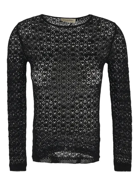 Gentry Portofino open-knit jumper