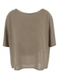 Gentry Portofino fine-knit T-shirt - Grey