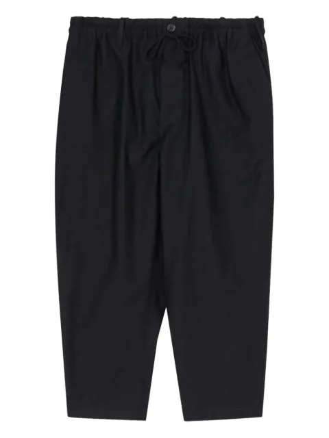 Yohji Yamamoto 드로스트링 웨이스트 팬츠