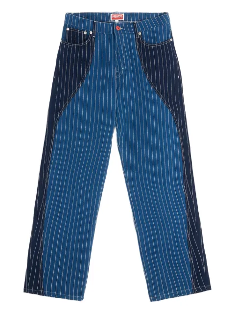 Kenzo striped patchwork jeans
