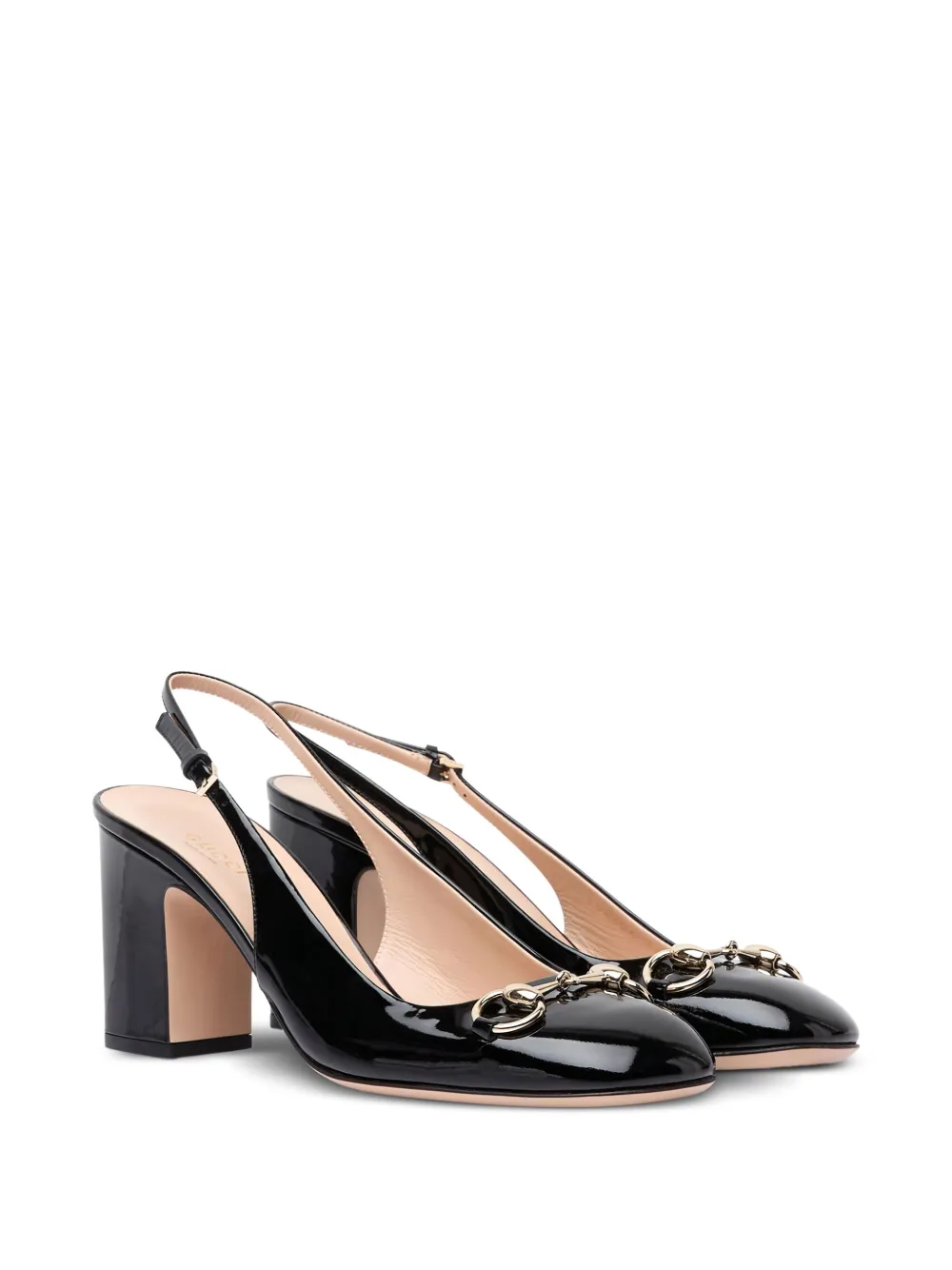 Gucci 75 mm Horsebit pumps Zwart